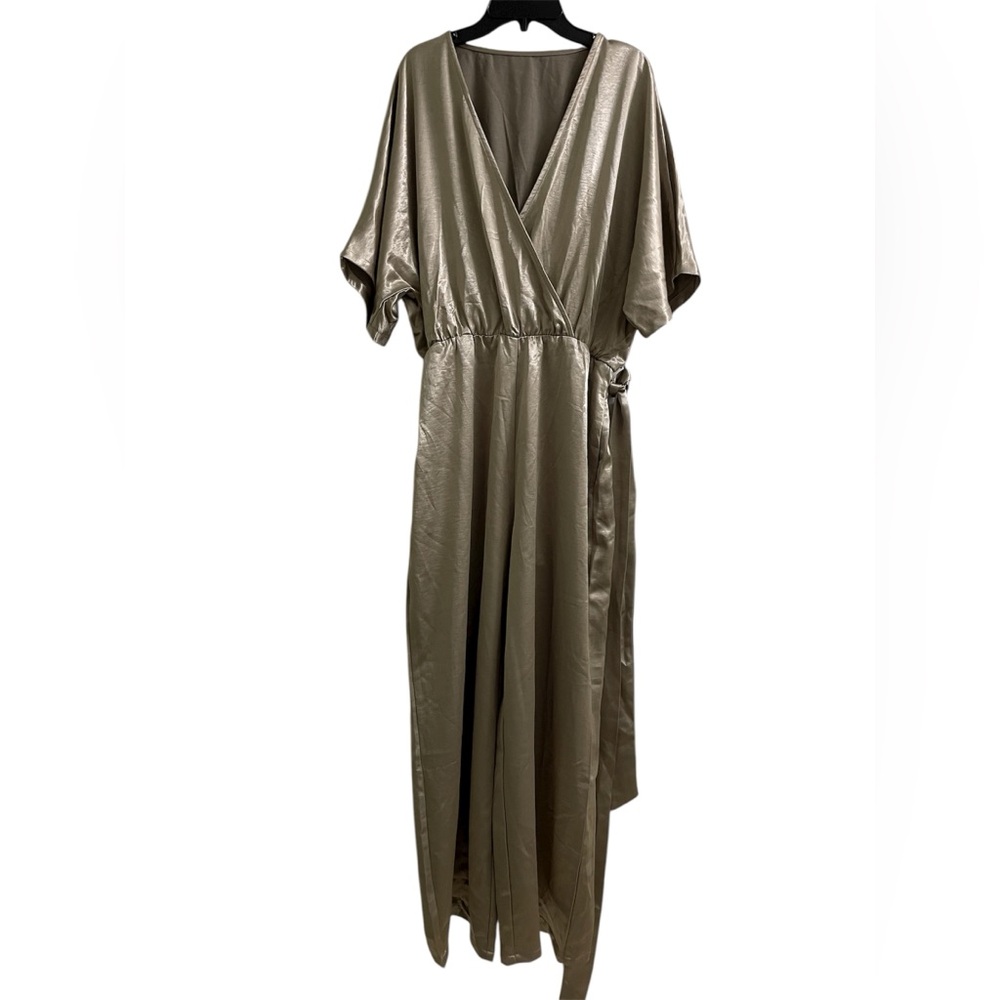 HALARA Metallic Taupe Jumpsuit